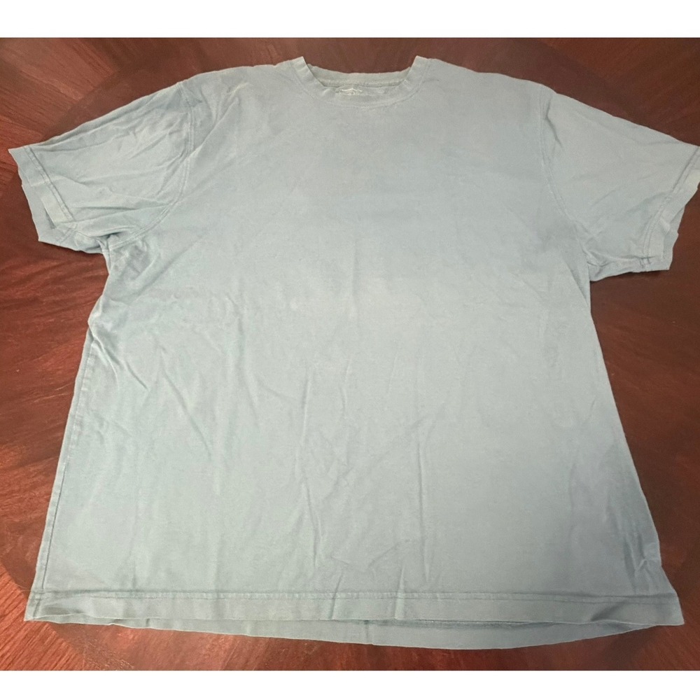 LL Bean Mens XL Blue Short Sleeve Cotton Crewneck T-Shirt Traditional Fit